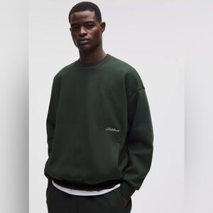 NWT lululemon Men’s Big Cozy Crew - Size Medium - Rainforest Green